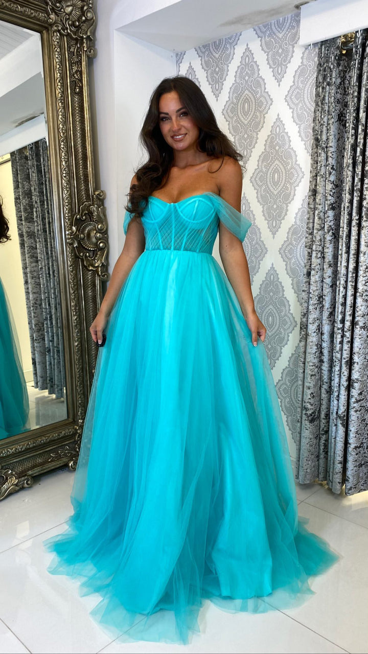 Bardot ball gown online