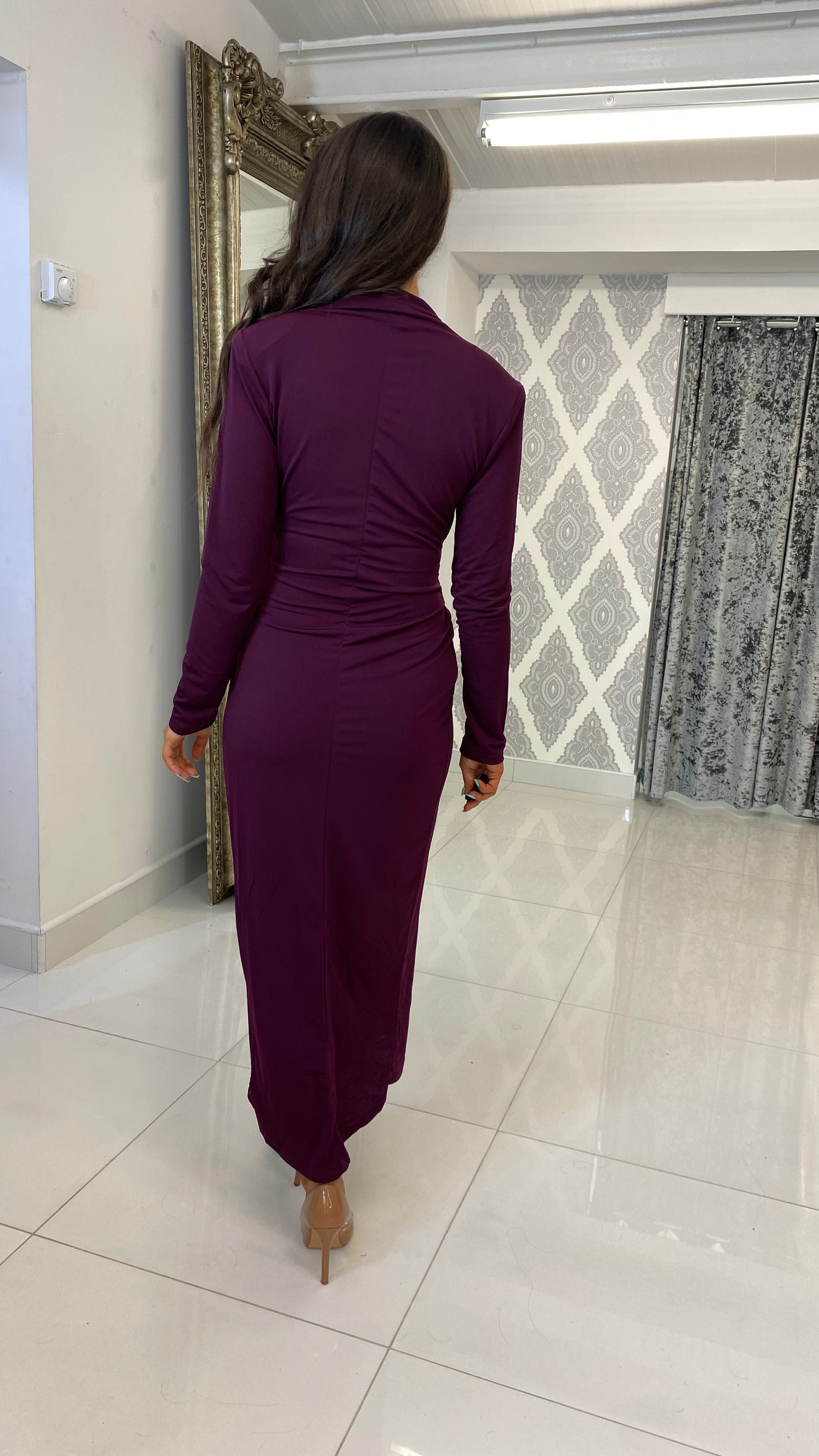 Violet Midi Ruched Dress