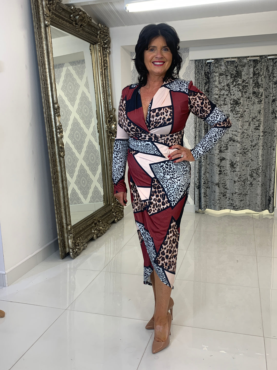 Animal print midi dresses uk best sale